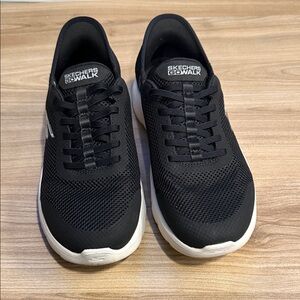 Skechers Go Walk Black Athletic Shoes